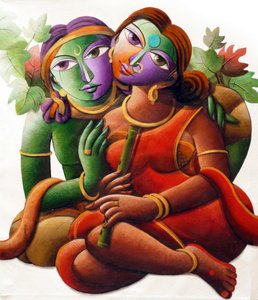 Colorful Indian Couple
