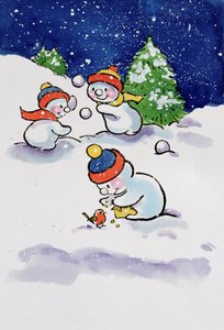 Little Snowmen Snowballing, 1996
