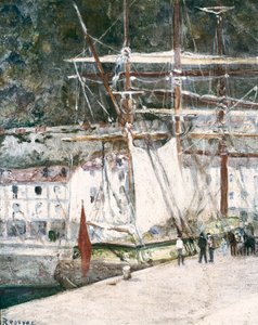 View of the port of San Sebastian in Spain