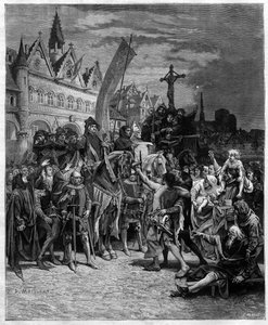 Etienne Marcel and the Reading of the Great Ordinance of 1357 (engraving after the painting by Diogene Ulysse Napoleon Maillart)