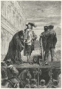 Execution of King Charles I by Diogene Ulysse Napoleon Maillart