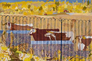 Thirsty longhorns, hot summer by Dione Verulam