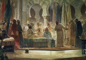 Abd al-Rahman III (891-961) Receiving the Ambassador