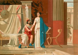 Aspasia and Pericles by Dionisio Baixeras Verdaguer