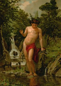 Narcissus in Love with His Own Reflection