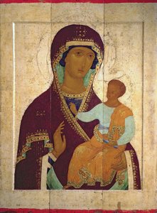 Madonna and Child Hodigitria, Russian icon by Dionysius