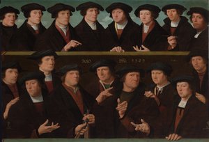 A Group of Guardsmen by Dirck Jakobsz