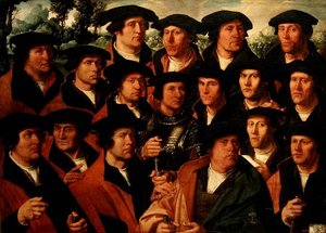 Group Portrait of the Shooting Company of Amsterdam by Dirck Jakobsz