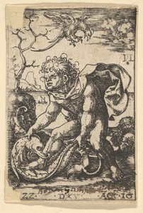 Man with a Fish by Dirck Vellert