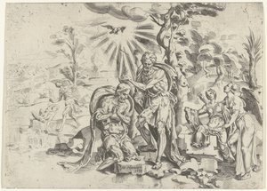 Baptism of Christ by Dirck Volckertsz. Coornhert (attributed to)