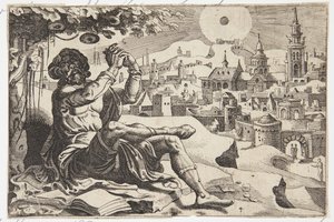 Jonah Complaining under the Gourd by Dirck Volckertsz. Coornhert