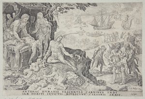 The Imperial Troops Bringing Civilization to the Indians by Dirck Volckertsz. Coornhert