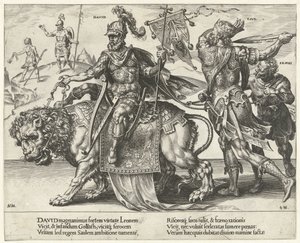 Triumph of David (Triumph of Patience series) (Patientiae Trivmphvs series) by Dirck Volckertsz. Coornhert