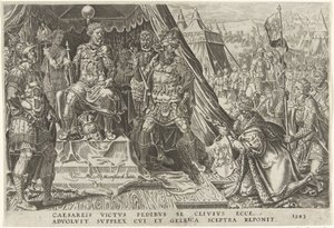 William II, Duke of Guelders, Submits to the Authority of Charles V, 1543 by Dirck Volckertsz. Coornhert