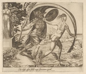 A Shield is of No Use When Fortune Turns Her Back from Six Sayings About Fortune by Dirck Volkertsen Coornhert