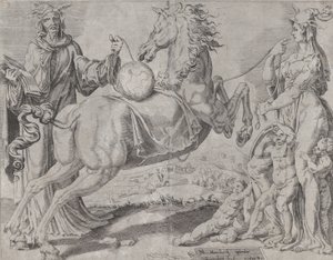 Foolish Knowledge and Foolish Love Trying to Restrain the World, from The Unrestrained World by Dirck Volkertsen Coornhert