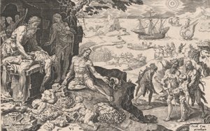 The Imperial Troops Bringing Civilization to the Indians, from The Victories of Emperor Charles V by Dirck Volkertsen Coornhert