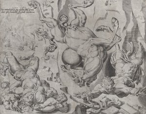 The World Perishing Together with Knowledge and Love, from The Unrestrained World, plate 4 by Dirck Volkertsen Coornhert