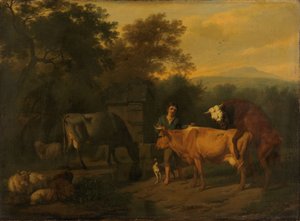 Landscape with Herdsman and Cattle