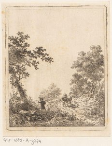 Forest Path with Figures by Dirk Langendijk