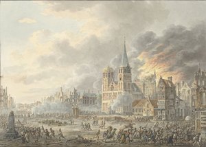 The Capture of a City by French Troops by Dirk Langendijk