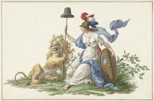 Model for the Flag of the Batavian Navy, 1796