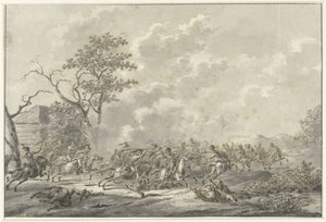 Cavalry Battle by Dirk Langendijk