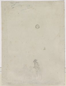 Sketch of Peasants at a Fountain (verso) by Dirk Langendijk