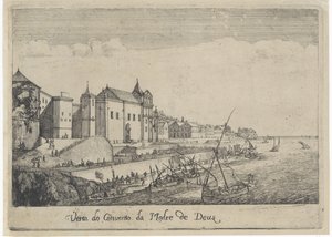 View of the Convent of the Mother of God in Lisbon by Dirk Stoop