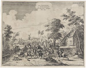 Spaniards Defeated by Don Cantelmo at Borgerhout, 1643 by Dirk Stoop