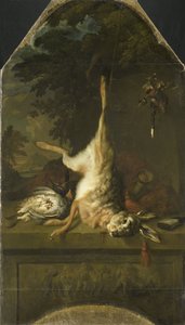 Still Life with Dead Hare and Partridges by Dirk Valkenburg