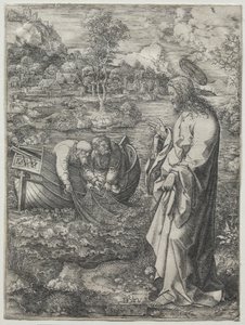 Jesus Calling to St. Peter and St. Andrew by Dirk Vellert