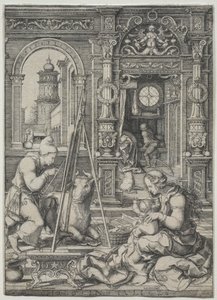St. Luke Painting the Virgin by Dirk Vellert