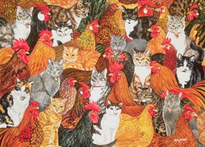 Chicken-Cats by Ditz