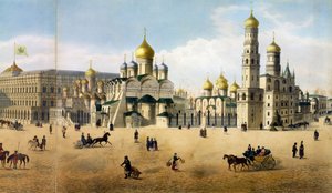 Cathedrals of the Annunciation and the Archangel by Dmitri Indieitzeff