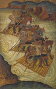 Crossing the River by Dmitri Semyonovich Stelletsky