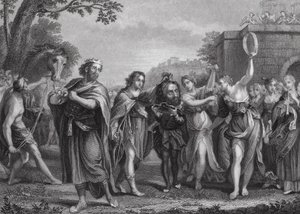 The Triumph of David by Domenichino (1581 1641) (after)