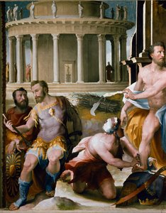 Friesland: The Sacrifice of Codros, King of Athens (detail) by Domenico Beccafumi