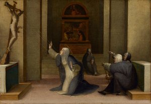 Saint Catherine of Siena Receiving the Stigmata by Domenico Beccafumi