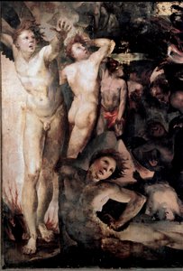 Saint Michael Chasing Rebel Angels (detail)