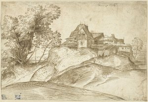 Settlement on a Hill by Domenico Campagnola