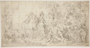 Erminia and the Shepherds by Domenico Corvi