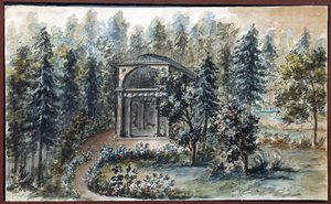Pavilion in Memory of Frederica, Sister of Empress Maria Feodorovna, in Pavlovsk by Domenico Felice Lamoni