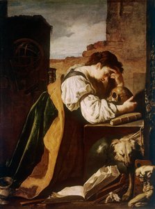 Melancholy. Painting by Domenico Fetti