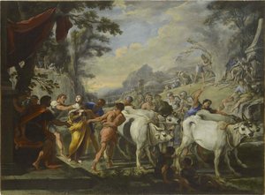 The Martyrdom of Saint Lucia by Domenico Gargiulo