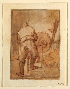 A Shears Grinder by Domenico Gargiulo, called Micco Spadaro
