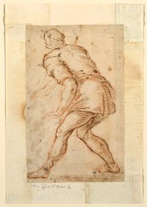 Figural Study of a Man by Domenico Gargiulo, called Micco Spadaro