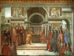 Apparition of the Angel to Zacharias by Domenico Ghirlandaio