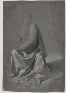 Drapery Study (possibly study of the robe of Matthew the Evangelist) by Domenico Ghirlandaio