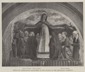 Fresco Discovered in the Church of the Ognissanti, Florence by Domenico Ghirlandaio